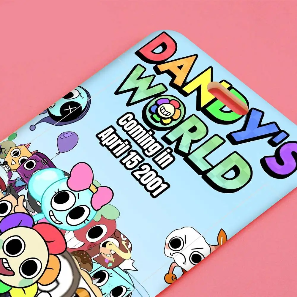 인기 게임 D-Dandys World 1Pcs 작업 명함 홀더 비즈니스 작업 카드 ID 배지 끈 홀더 남성 여성 ID 비즈니스 케이스
