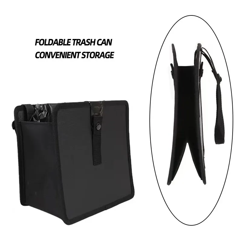 Car trash can 1PC Car Mounted Portable Hanging Garbage Basket Rear Storage Compartment Waterproof Bin Storage Box