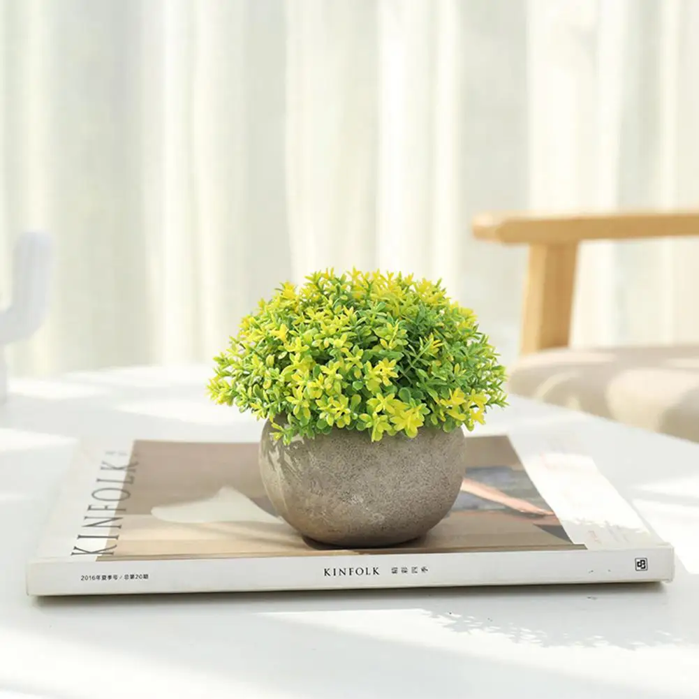 

Simulated Plant Bonsai Vivid Green Plant Realistic Garden Balcony Fake Potted Plant Decor Home Decor
