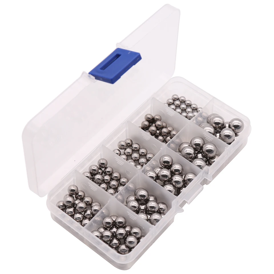 JTAREA Edelstahl Kugellager Set - 340 Stück 1-10mm | 304 Edelstahl Kugeln