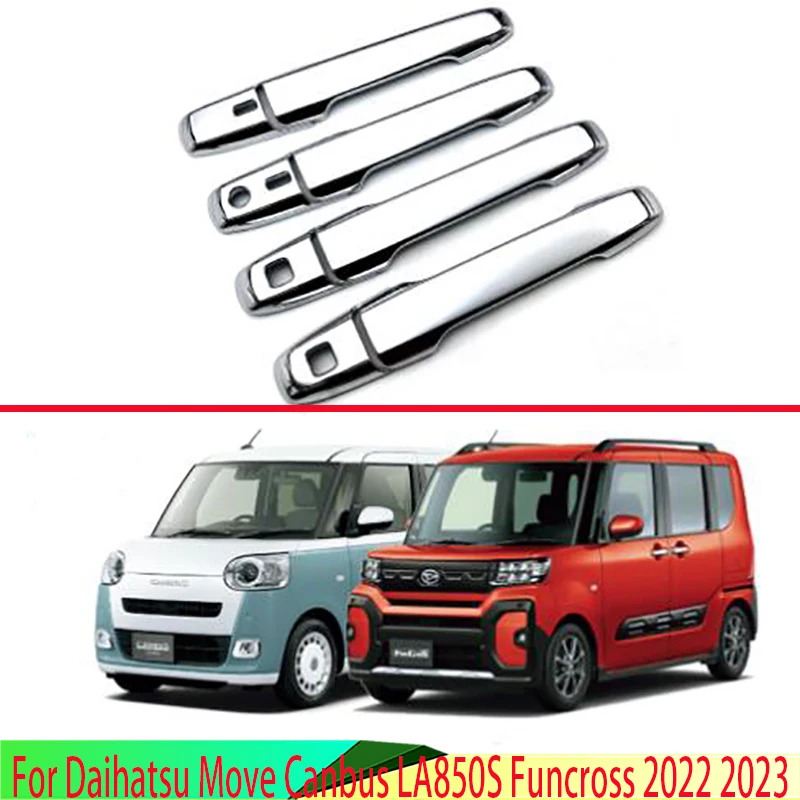 

Крышка для дверной ручки Daihatsu Move Canbus LA850S Funcross 2022 2023 ABS Chrome