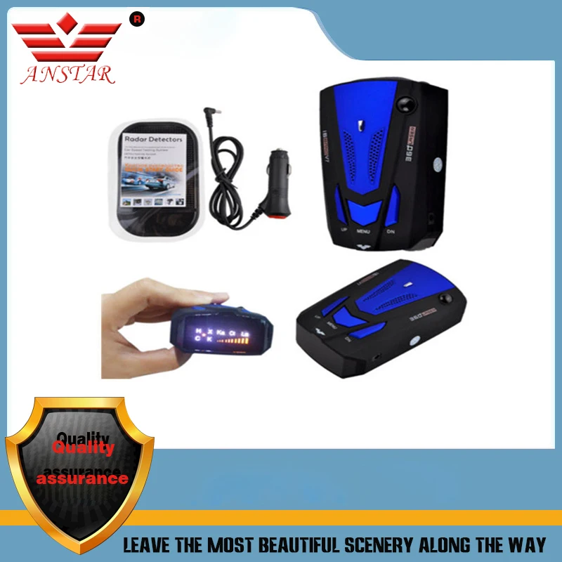 ANSTAR Radar Detector Flow Velocity Radar For Car For Russia English