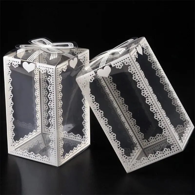 Crysdaralovebi Lot De 50 Boîtes Carrées En PVC Transparent