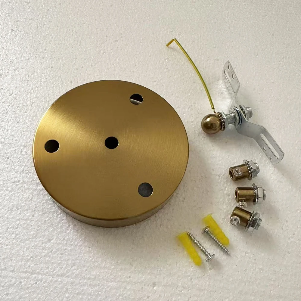 Metal DIY Brass Gold Ceiling Plate Wall Sconce Mount LED Base Vintage Pendant Lamp Disc Base Ceiling Canopy 10/12/15/18/20/25cm