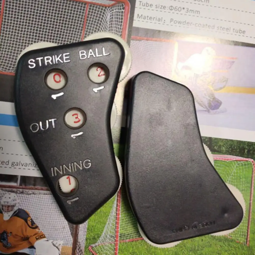 Referee Counter Plastic Press Strip Design 4 Wheel Umpire Indicator Anti-slip Drop-resistant Abrasion Resistant Baseball Clicker baseball referee counter