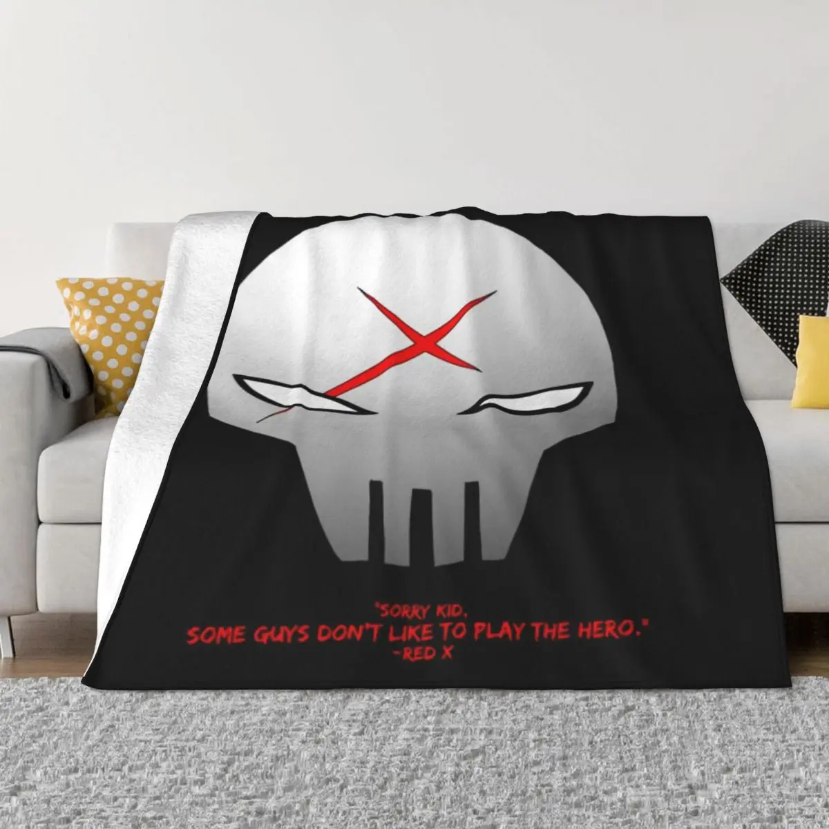 

Мягкое Флисовое одеяло Red X Teen Titans, Модное теплое одеяло для спальни, несколько стилей