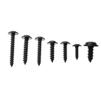 210ชิ้น M3.5 M2.9 M4.2 M4.8สีดำออกไซด์ฟิลลิปส์สกรูชุดเครื่องสแตนเลสหัวกลมประกับตัวยึด 4