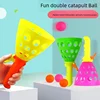 Outdoor Kids Fun Ejection To Catch a Ball Launch Throwing Toy Pinball Sense Training Equipment Pair for Toys Parent-Child 6