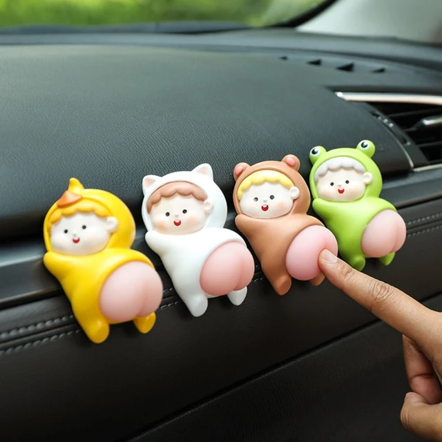New Shaking Ass Dolls Car Ornament Creative Cute Relief Toy Auto