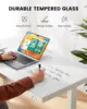 ErGear Glass Standing Desk with Drawer, 55 x 24 inch Glass Top Standing Desk with Preassembled Top & USB Charging Ports, Adjusta 3
