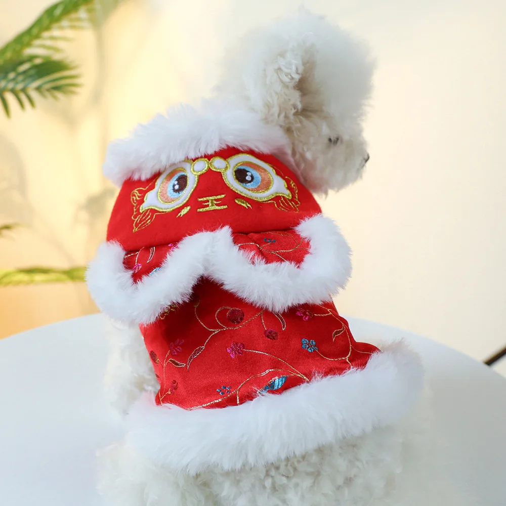 

Puppy Spring Festival Clothing Autumn Winter Cat Cute Cartoon Sweater Pet Warm Jacket Small Dog Fashion Desinger Hoodie Maltese