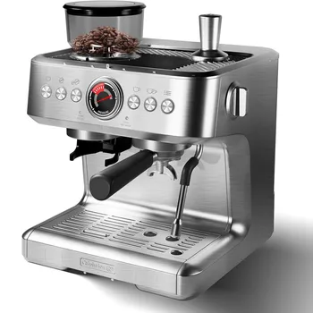 Espresso Machine with Grinder 20 Bar Semi-Automatic Coffee Maker PID Control Milk Frother Steam Wand 95Oz Water Tank for Home 1