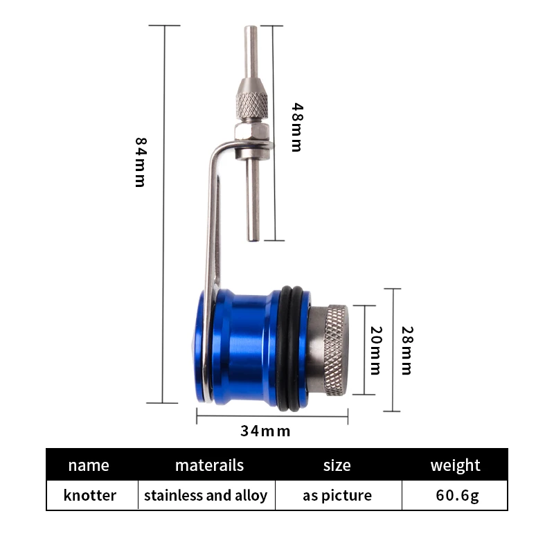 Ruke New Fishing Bobbin Knot Accessorry Fishing Line PR Knotter Fishing Tool FishingKnot Winder Machine Tackle Goods For Fishing