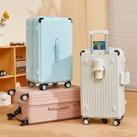 Rolling Luggage Universal Wheel Carry-On Quiet Drag Business Travel Luggage Suitcase (20/22/24/26/28/30 Inches) for Mens Womens