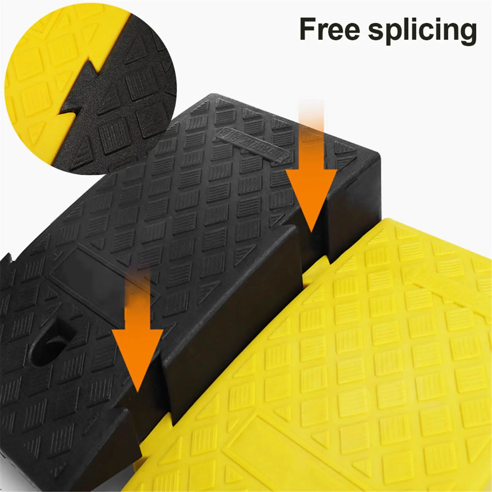 1PCS Car Curb Ramps Portable Lightweight Slopes Cushion Heavy Duty PVC Ramp Slopes For Car Trailer Truck Bike Motorcycle