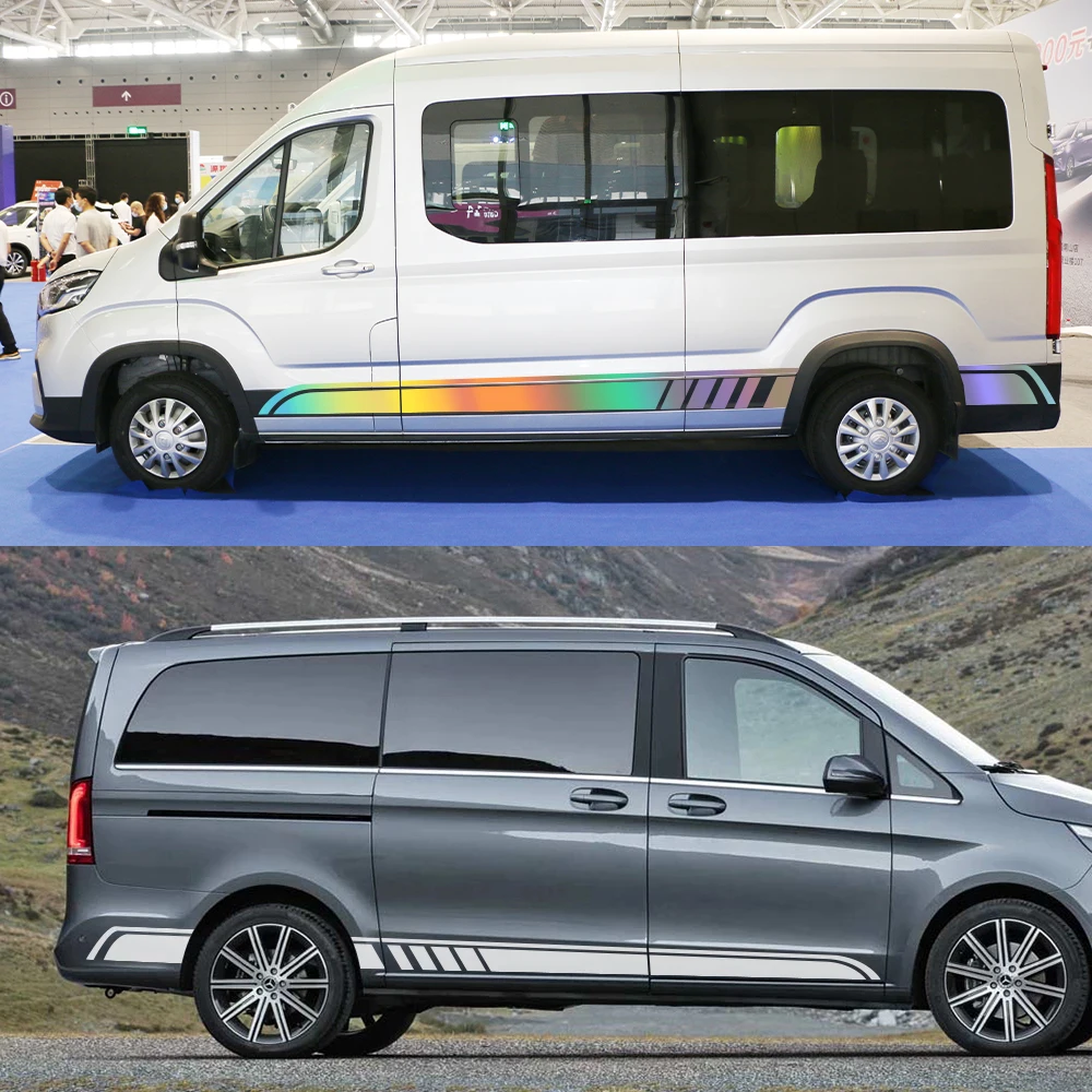 Set of 2 Car Stickers - Camper Van Tuning Vinyl Decals