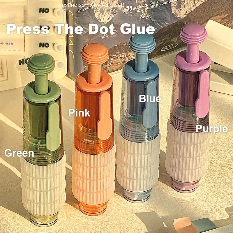 1PC Pen Style Push Point Adhesive High Appearance Value Viscosity Replaceable Core Correction Tape Style Double-Sided A