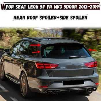 Spoiler Posteriore per Tetto Auto, Alettone per Bagagliaio, Spoiler Laterale per Lunotto Posteriore per Seat Leon 5F FR MK3 5 Porte 2013-2019