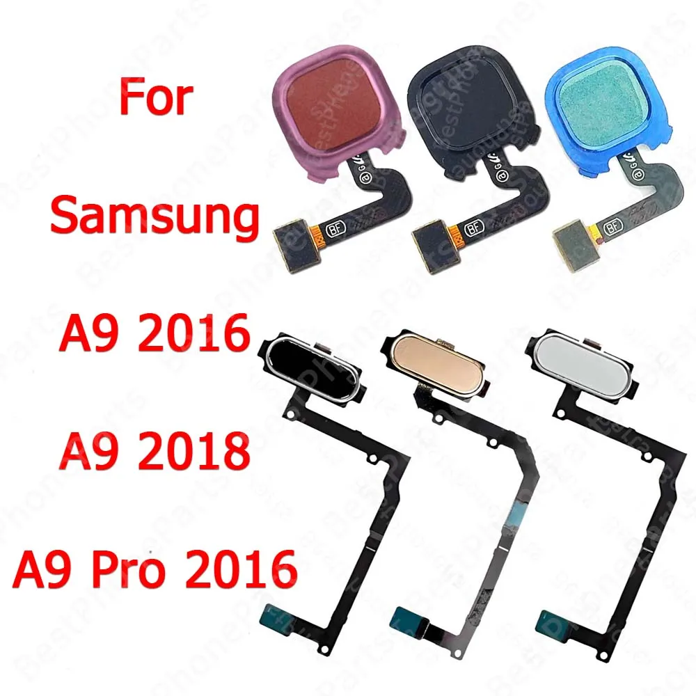 

Home Button Finger Print Scanner Fingerprint Sensor Flex Cable For Samsung Galaxy A9 Pro 2016 A9 2018 Touch Menu Replacement