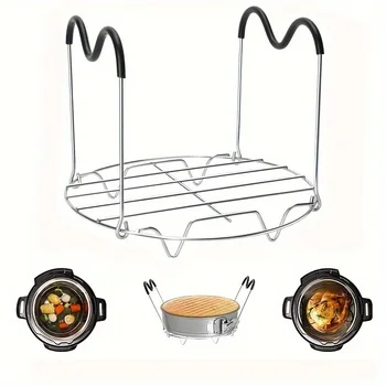 1pc Handheld steaming rack, household waterproof steaming dish, heat insulation rack, multifunctional steaming basket