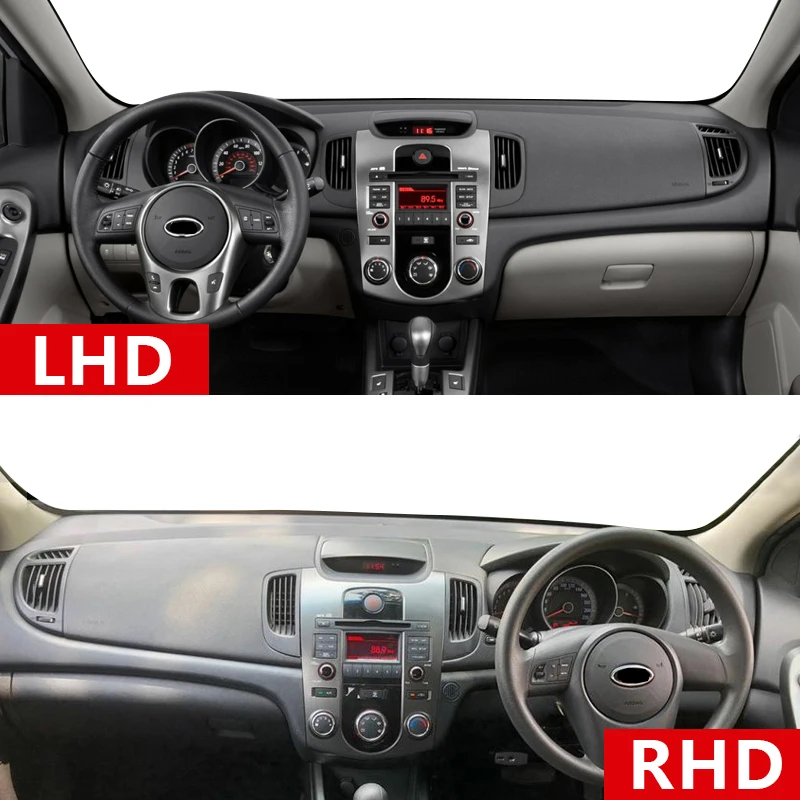 JIERS For Kia Cerato Forte K3 2013-2018, Car Inner Dashboard Cover Dash Mat Carpet Dashmat Dashboard Cover Sun Shade Pad