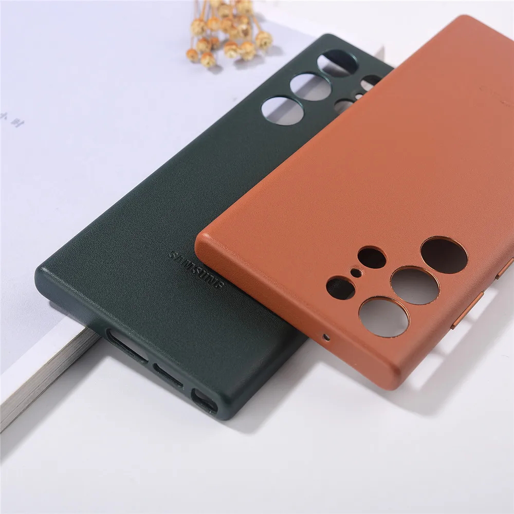 Premium Vegan Leather Magnetic Wireless Charging Protective Case