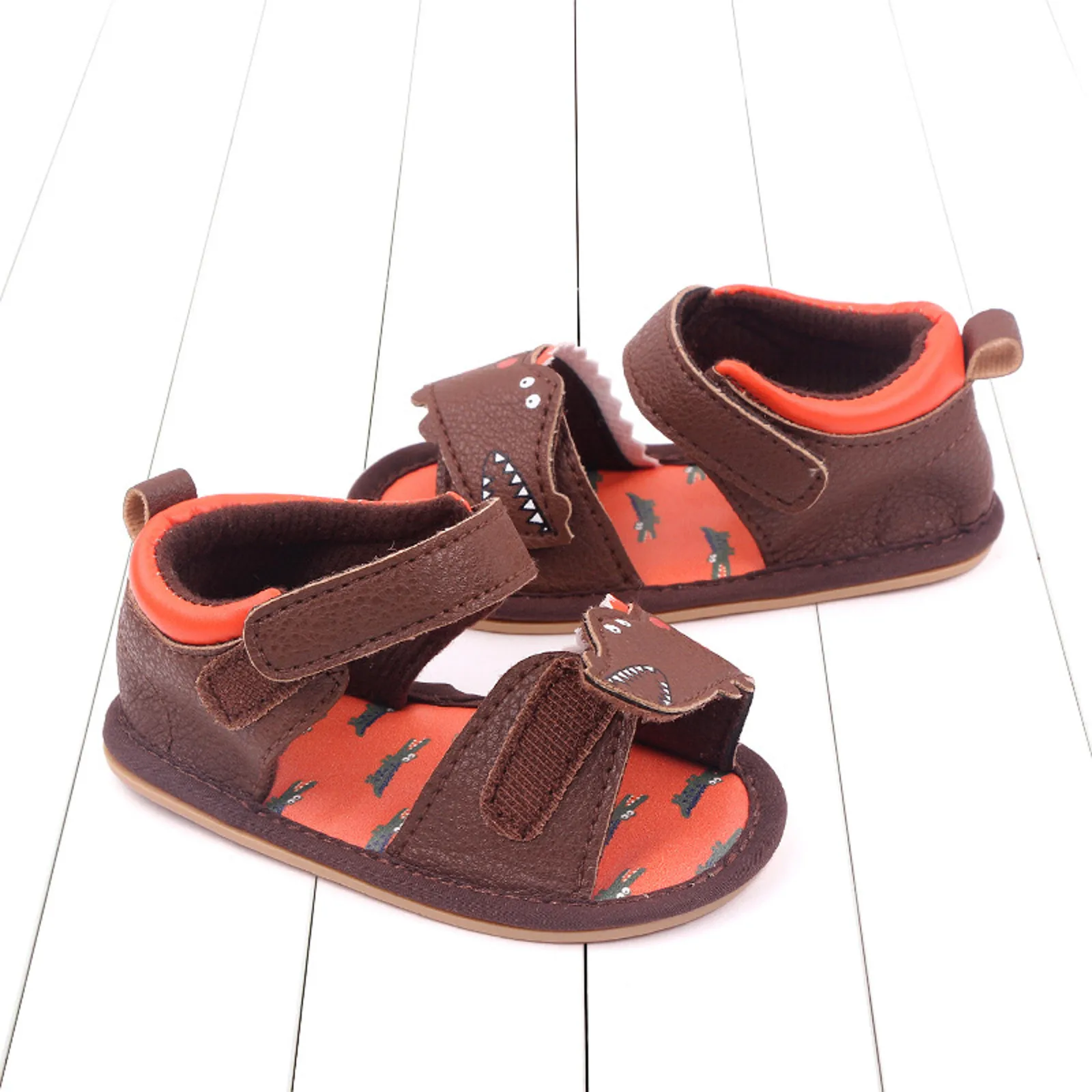 Baby Water Summer Kids Infant Toddler Shoes Boys Girls Sandals Open Toe Breathable Hook Loop Baby Boy Leather Slippers