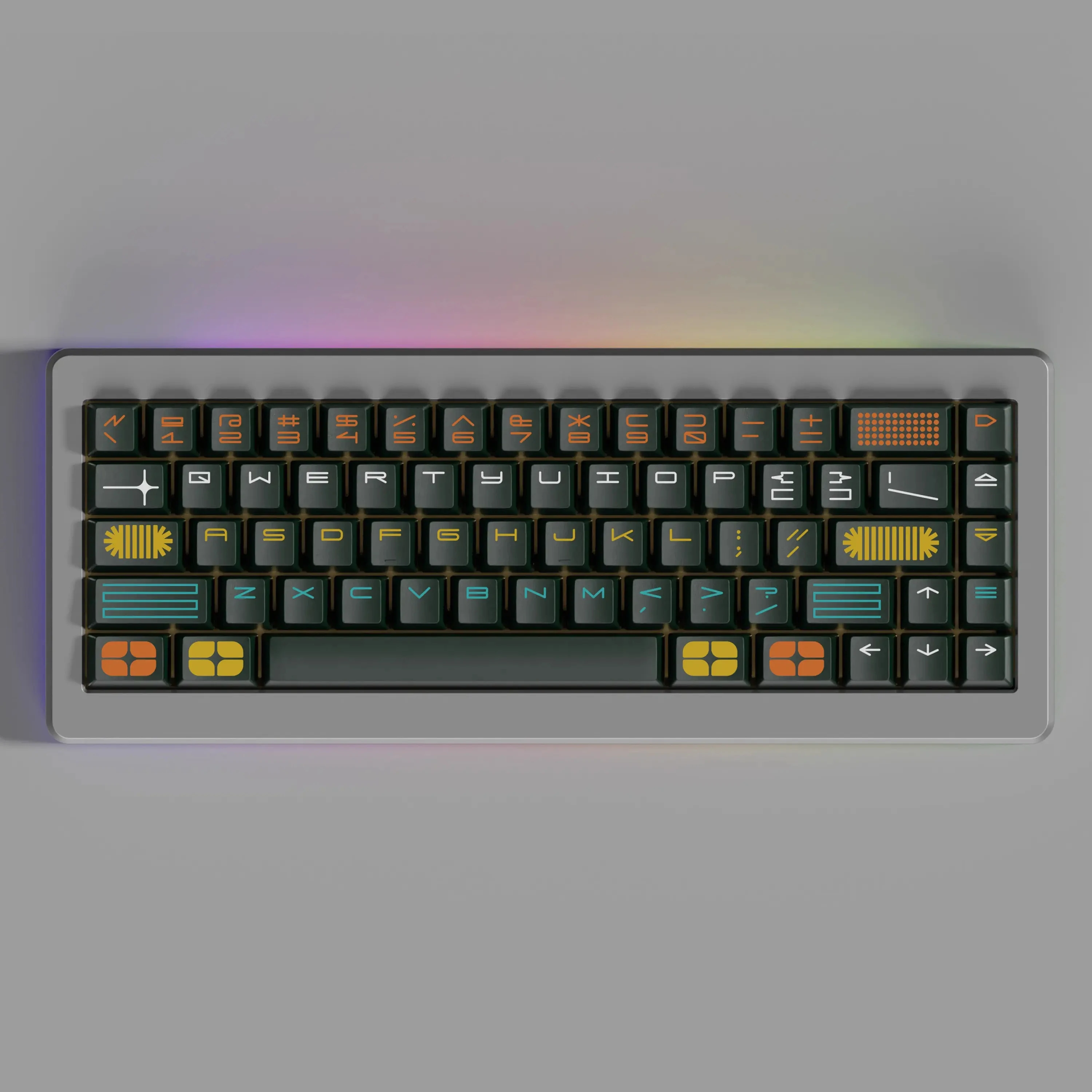 Expo Pbt Teclado Mecânico Perfil Gmk 142 Perfil Cereja Sublimação de Tintura para Interruptor mx Duplo b Split Keybar