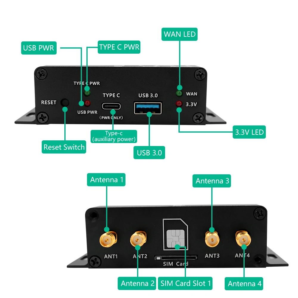 Adaptador USB 3.0 com Potência Auxiliar e