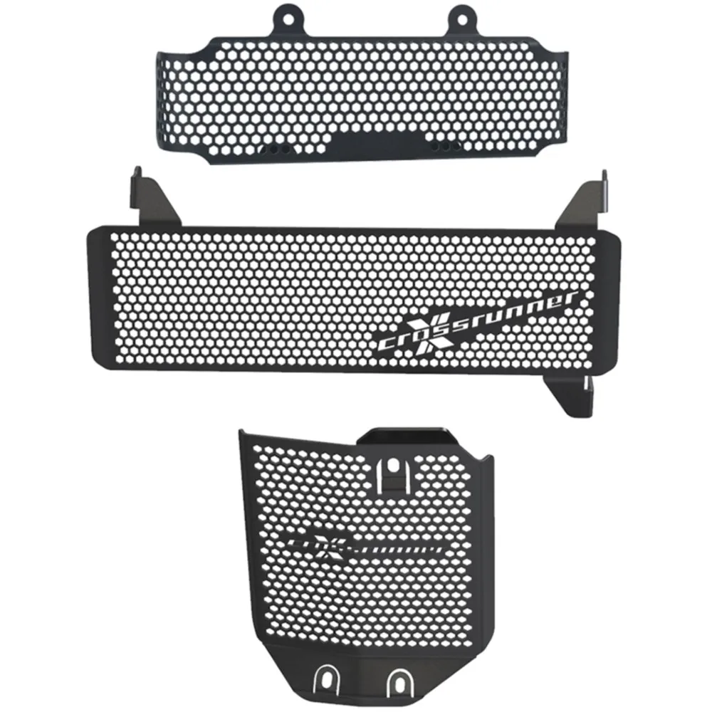 

For Honda VFR 800 X Crossrunner 2015 2016 2017-2024 Motorcycle Accessories Oil Cooler Guard & Upper and Lower Radiator Guard Set