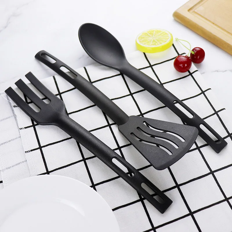 Kitchen Cooking Tools 3Pcs Mini Nylon Kitchen Utensils Set Spoon Fork Cooking Utensils Portable Camping Picnic Tableware Kit - 3