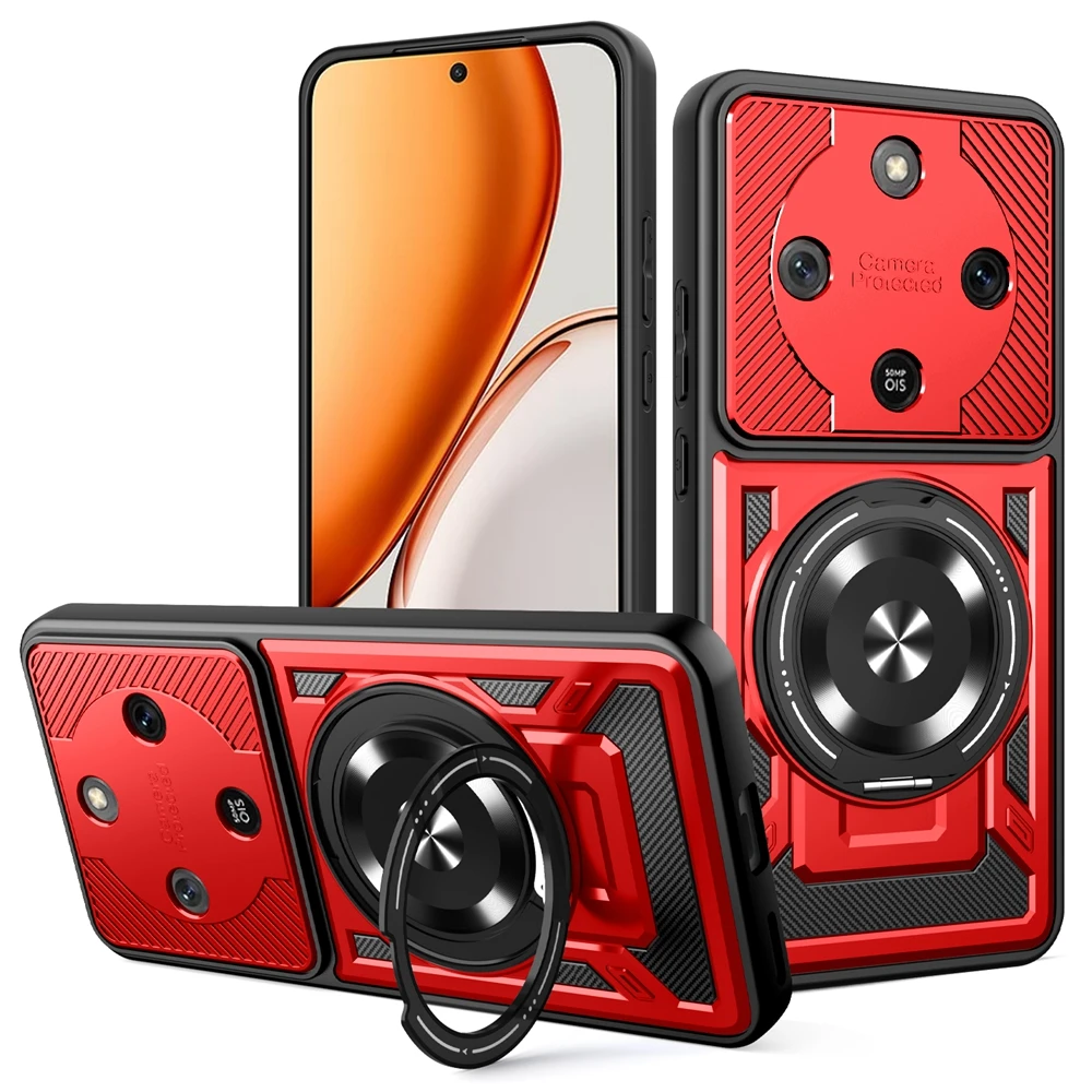 Magnetic Ring Armor Shockproof Phone Case For Honor X9D 5G Case for Honor X70 5G For Magsafe Wireless Charge Cover - Image 2