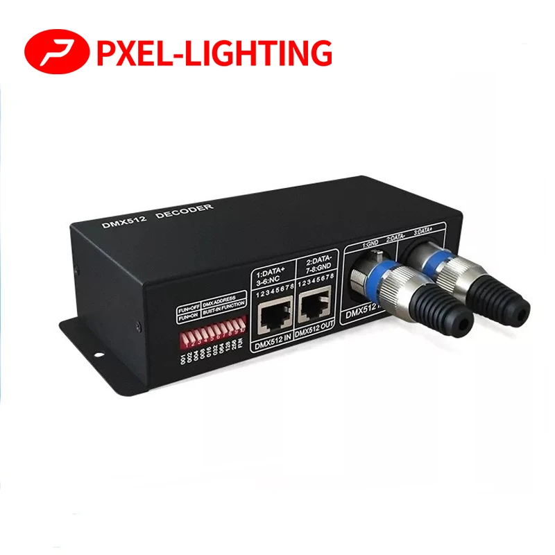 

DMX Decoder RGB RGBW LED 3 / 4 channels led DMX512 LED strips Controller for RGB,3CH 4CH *8A DMX to PWM RGBW Light DC12-24V