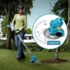 Cordless Lawn Mower Handheld Electric Grass Trimmer Adjustable Garden Tools For Makita 12V Battery 1