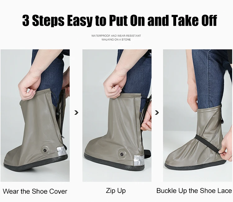Rainproof Shoes Cover Reusable PVC 