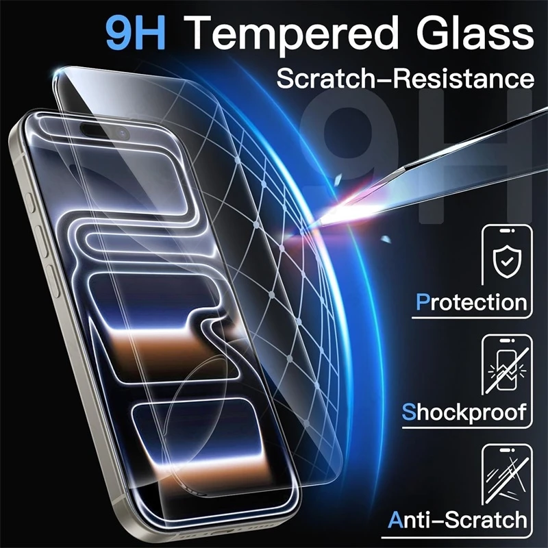 Premium 9H Tempered Glass Screen Protector - HD Explosion-Proof Film