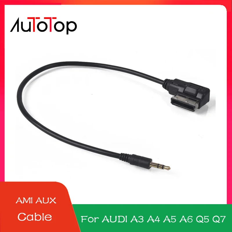 3.5mm Car AMI AUX Cable Adapter for AUDI A3 A4 A5 A6 Q5 Q7 Car Music Media Audio Interface Cable for Mercedes Benz
