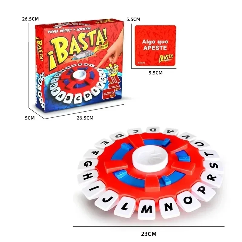 Spanish Word Game Version Think Tapple Board Game Fast-paced Family Gathering Letter Toys Basta board games