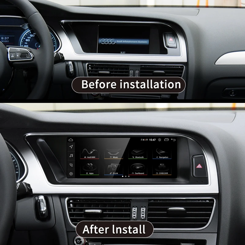 Carplay sans fil pour Audi A4 S4 B8, système intelligent de voiture,  limitation centrale, GPS N183, Android 12, biomdragon 665, 8.8 pouces,  nouveau - AliExpress