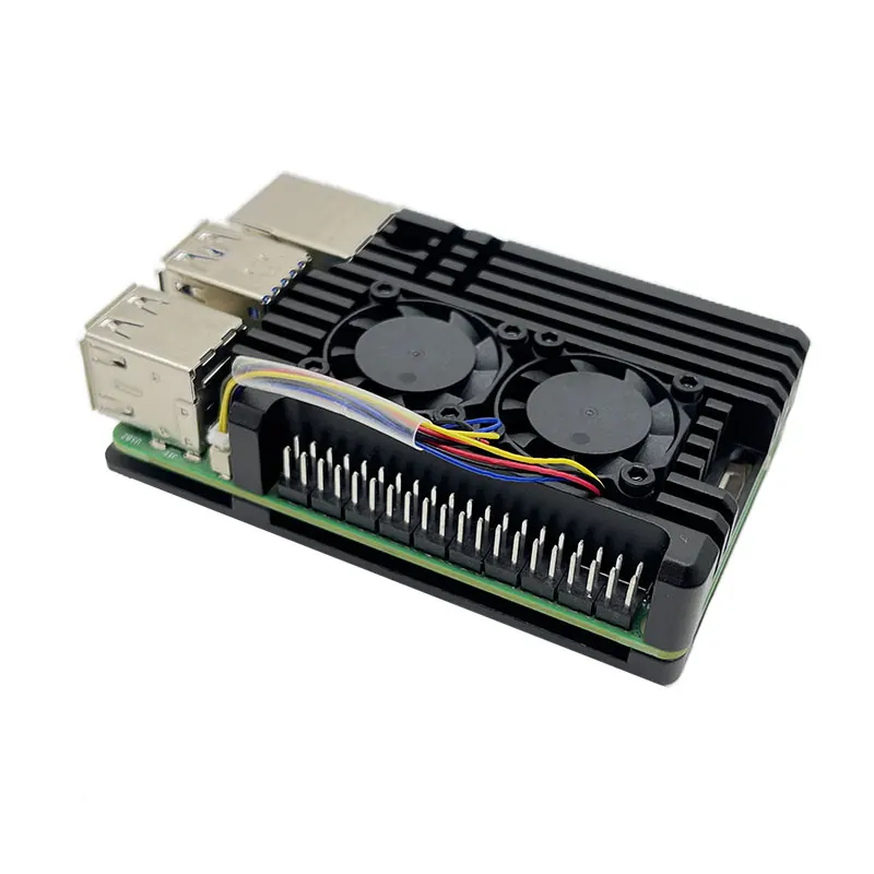 Custodia In Alluminio Per Raspberry Pi (Modelli B+, Pi 2, Pi 3, Pi 3 B+) | Protezione E Dissipazione Termica - 3
