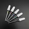 Ceramic 5 In 1 Nail Drill Bit Tapered Straight Cut Drill Bit Suitable for Acrylic Nail Glue 3/32" Shank-Drilling Machine 3
