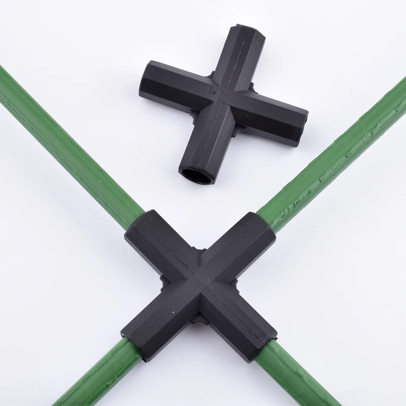 2-30Pcs Gardening Plant Stakes Edging Corner Connection Wardrobe Greenhouse Frame Building Fittings Connectors For Flower Stands