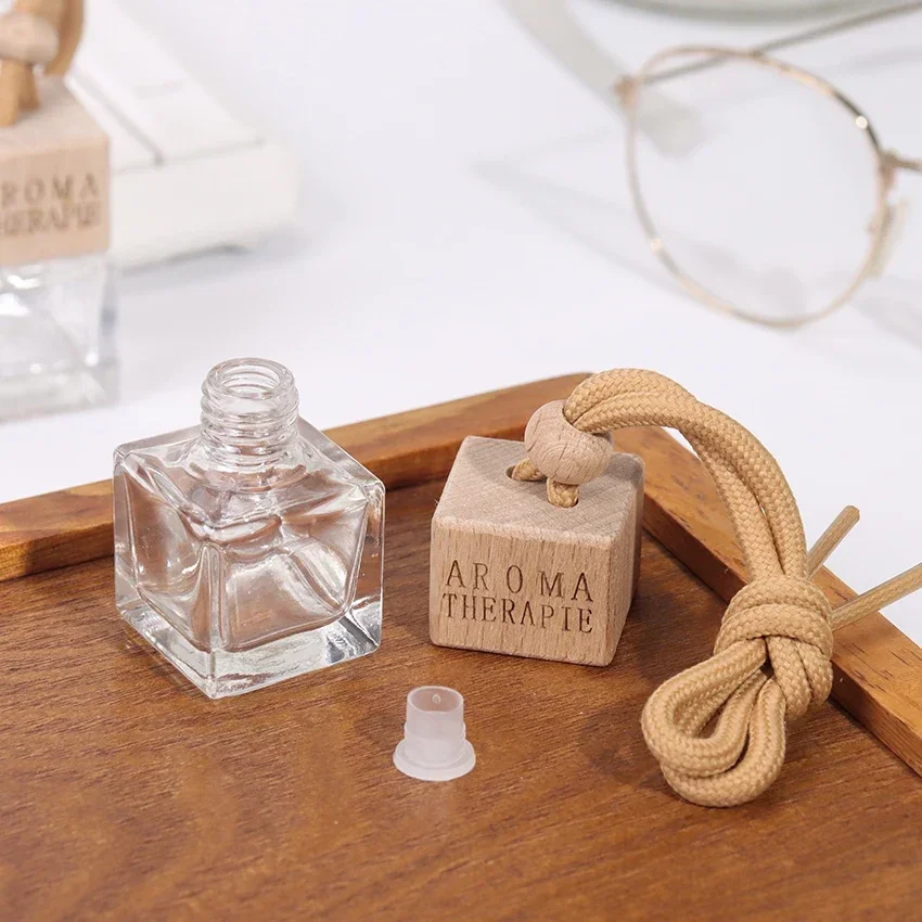 Glass Car Air Purifier Essential Oil Diffuser Bottle
