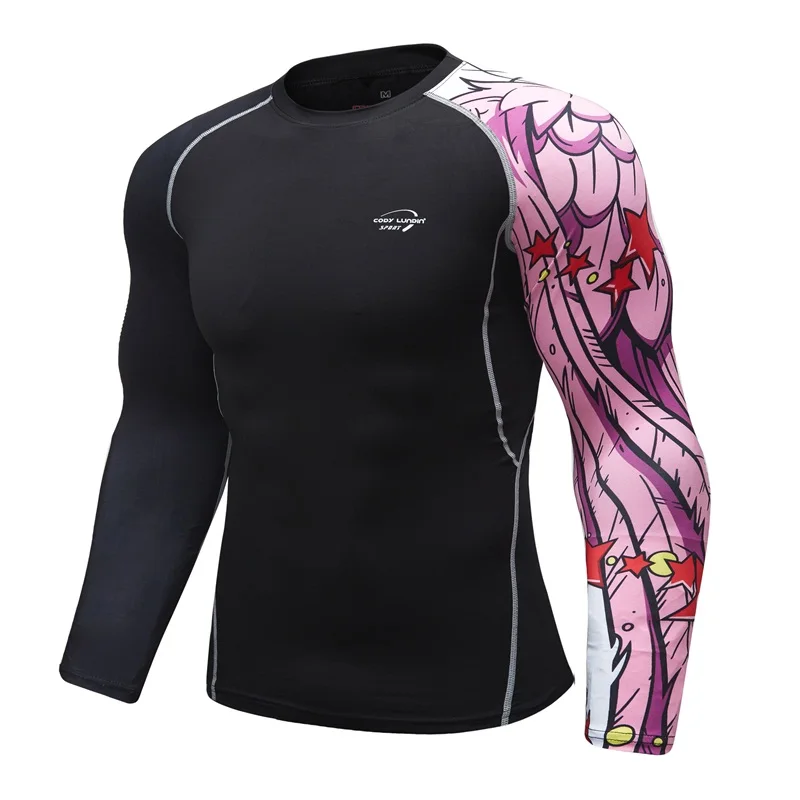 Sports Apparel Mens T Shirt Rashguard Compression Boxing Running Jerseys Yoga Fitness MMA BJJ Tights Muay Thai GMY Brand Clothing
