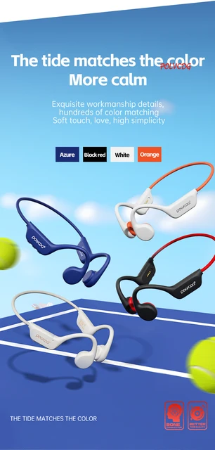 POLVCDG X7 Bone Conduction Headset IPX8 Open Headset Bluetooth 5.3 Swimming with microphone Waterproof 32GB Memory MP3 2024 new 6