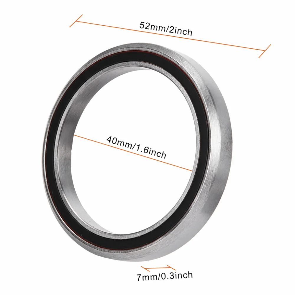 2Pcs 금속 자전거 헤드셋 베어링 경량 41.8/52mm 헤드셋 액세서리 쉬운 설치 자전거 헤드셋 베어링