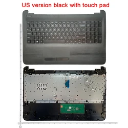 Premium Protective Laptop Shell - Durable Top Case, Bezel Cover, Palmrest, and Bottom Base (Black C Touchpad US)