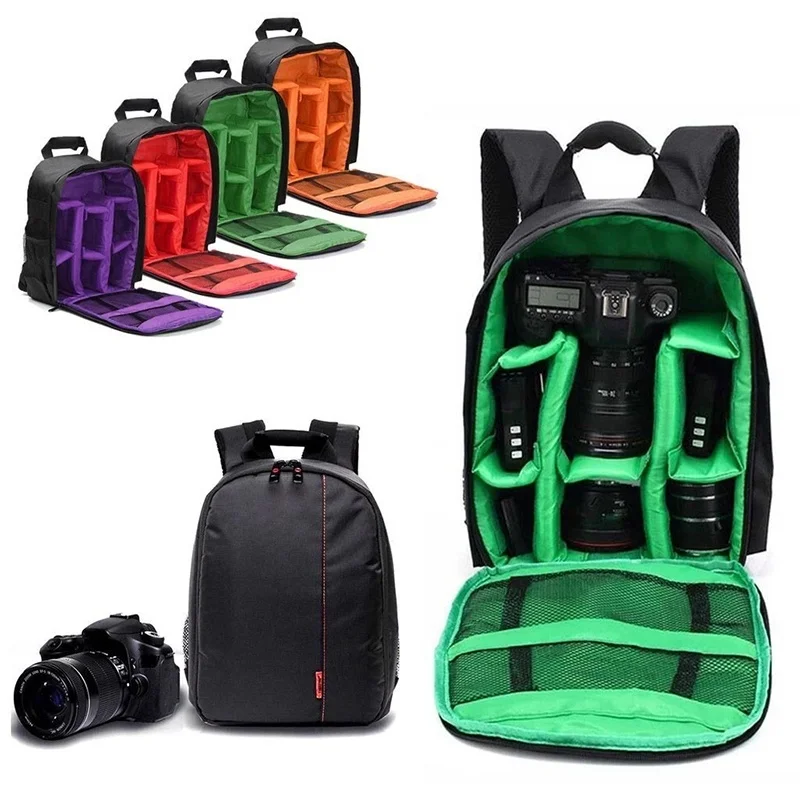 Zaino multifunzionale per fotocamera da esterno, borsa a tracolla digitale per video e foto, custodia impermeabile per fotocamera DSLR Sony Nikon