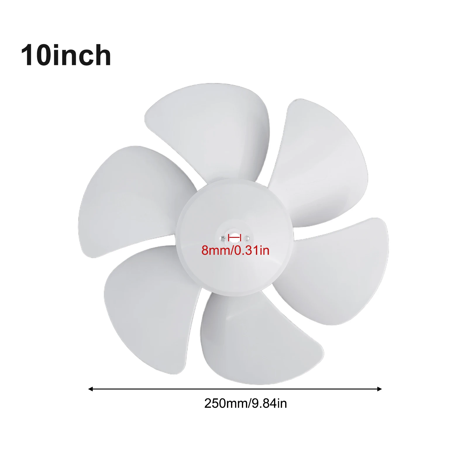 Six-Blade Easy-Install Electric Fan Blades