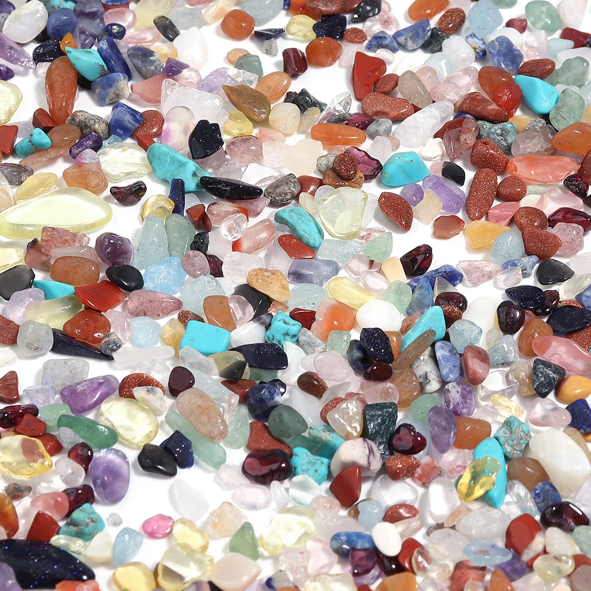 Natural Crystal Gravel Stones | Mixed Gemstones for Reiki, Ore Samples, and Aquarium Decor | 100g